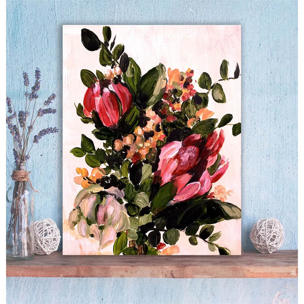 

Flowers Unique And Beautiful Canvas Paintings Modern Style Watercolor Poster And Prints Wall Pictures For Living Room Home Decor