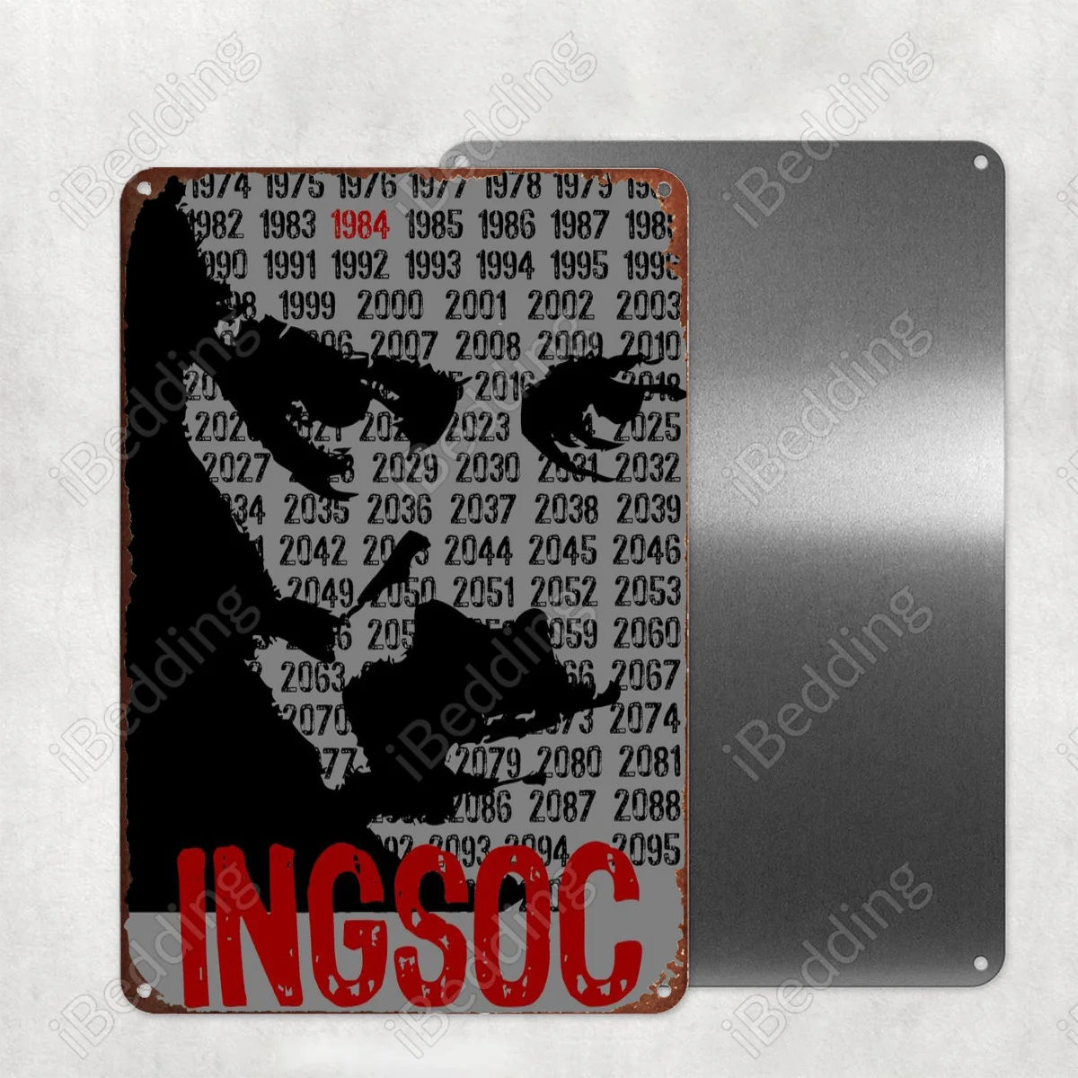 

1984 плакат 20x3 0 см винтажные металлические знаки на заказ номерные знаки Ретро табличка железная Живопись Домашний Декор