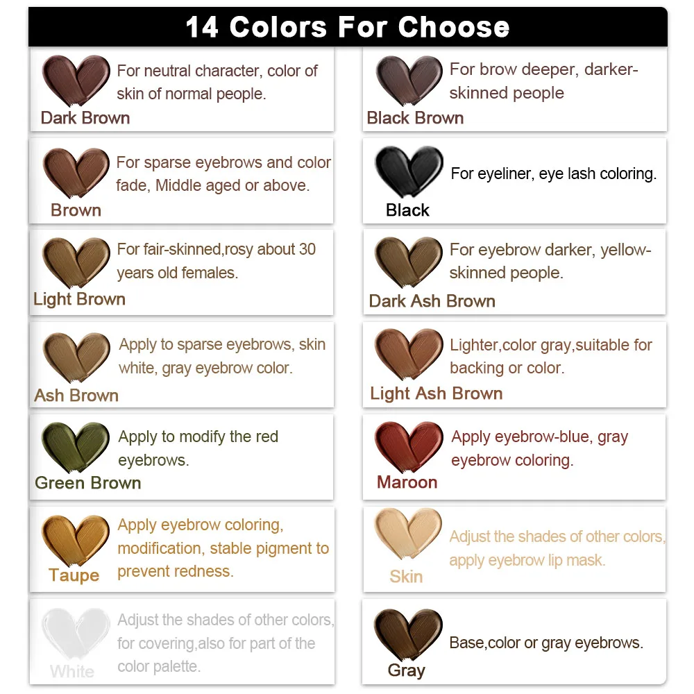 Maser профессиональный 5 шт. микроблейдинг пигмент для бровей ручка тату Pigmento