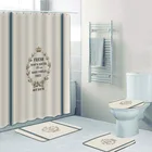 Элегантная занавеска для горячей воды и пресного мыла, набор для ванной, длинные занавески для ванной, водонепроницаемые Полиэстеровые коврики для ванной, коврики, ковер