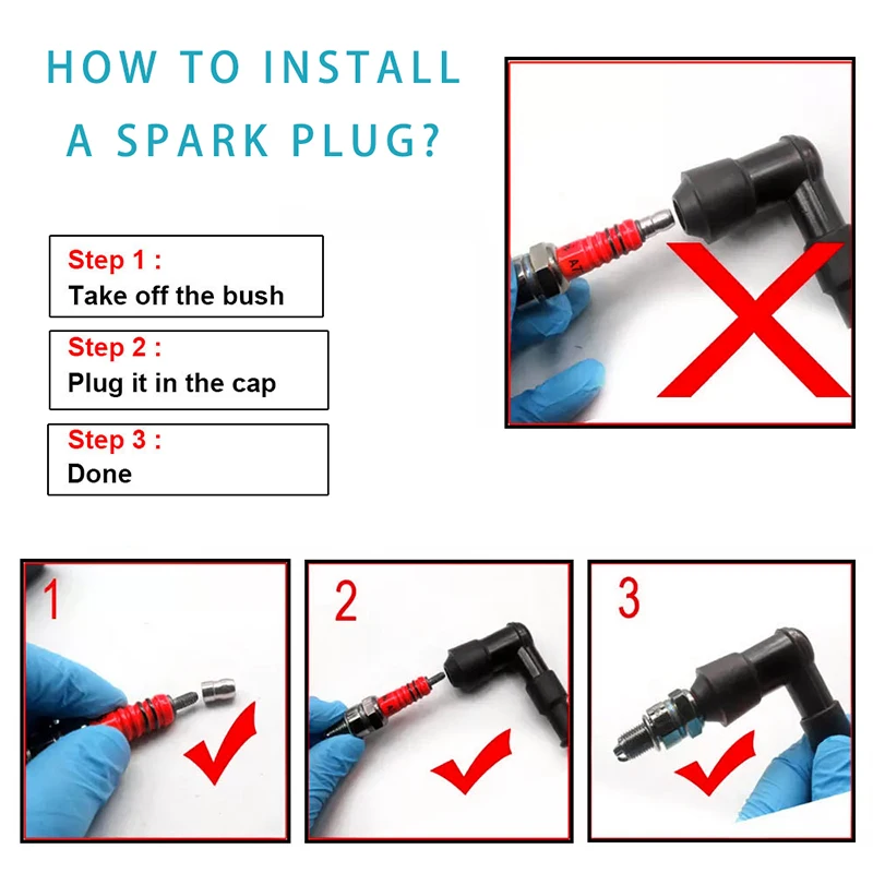 Свеча иридиевая для мотоцикла зажигания свечи Высокопроизводительные