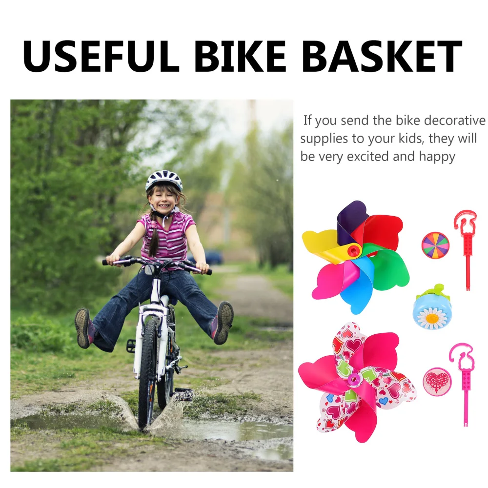 

1 Set Children's Bike Accessories Children Bike Tassels Bike Bell Windmills