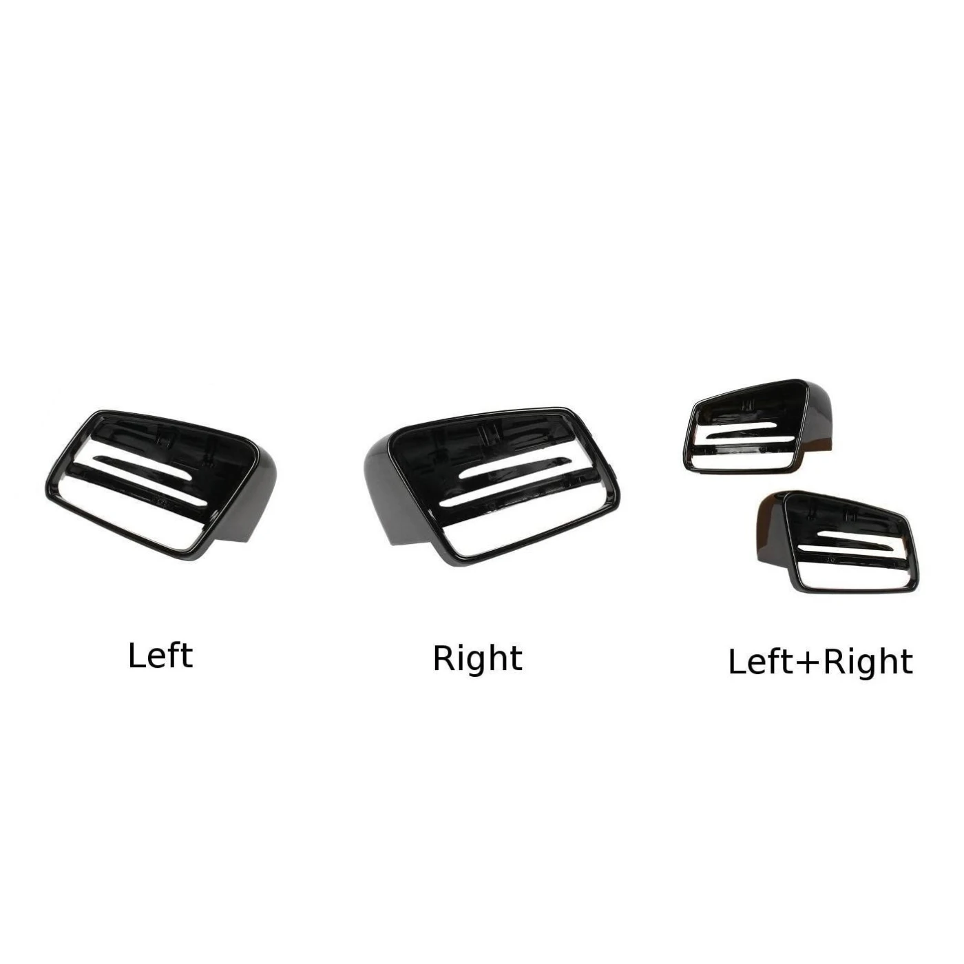 Черный корпус зеркала заднего вида из АБС-пластика стильный для Mercedes-Benz C-S Class CLS CLA