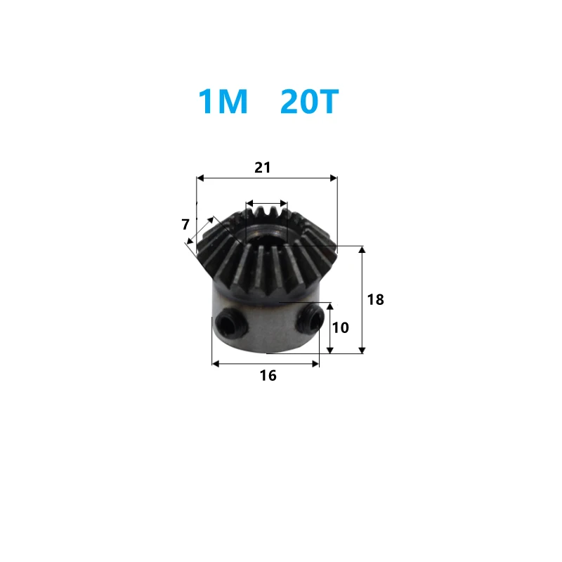 Внутреннее отверстие 1M15T/20T 5/6/7/8 мм коническое зубчатое стандартное 90 градусов
