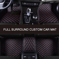Fully enclosed waterproof abrasion-resistant leather car floor mat For jeep grand jeep grand cherokee 2014 compass2018 commander