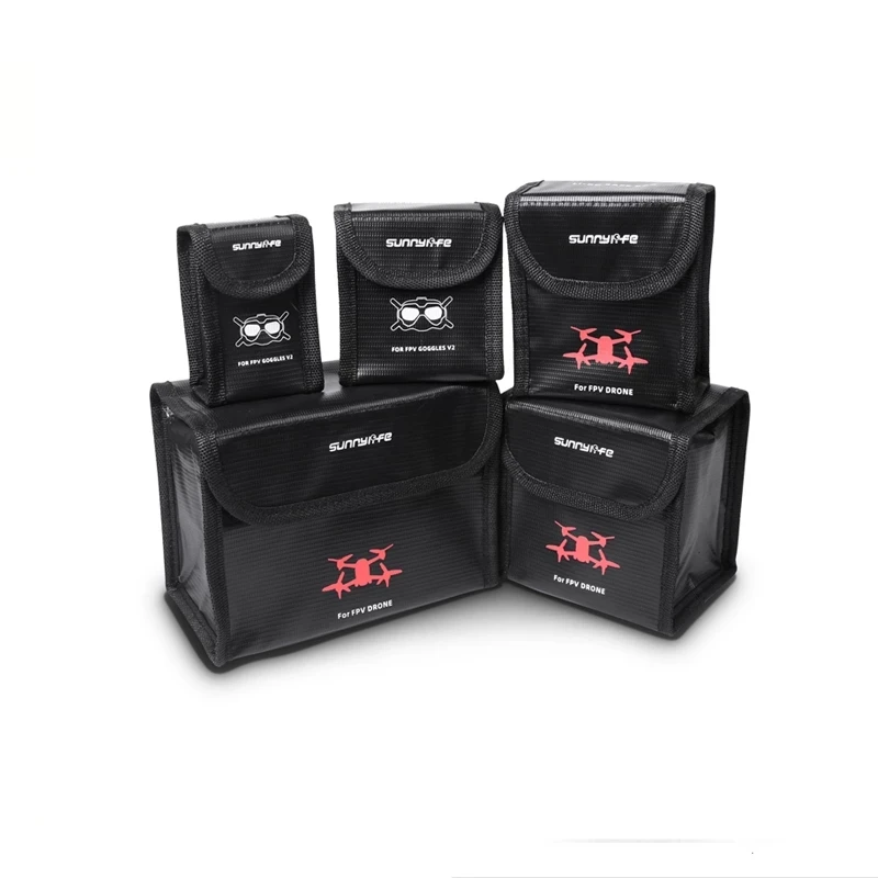 

Battery Protective Storage Box Safety Explosion-Proof Bag Battery Carring Case for DJI FPV Drone/FPV Goggles V2 Accessories