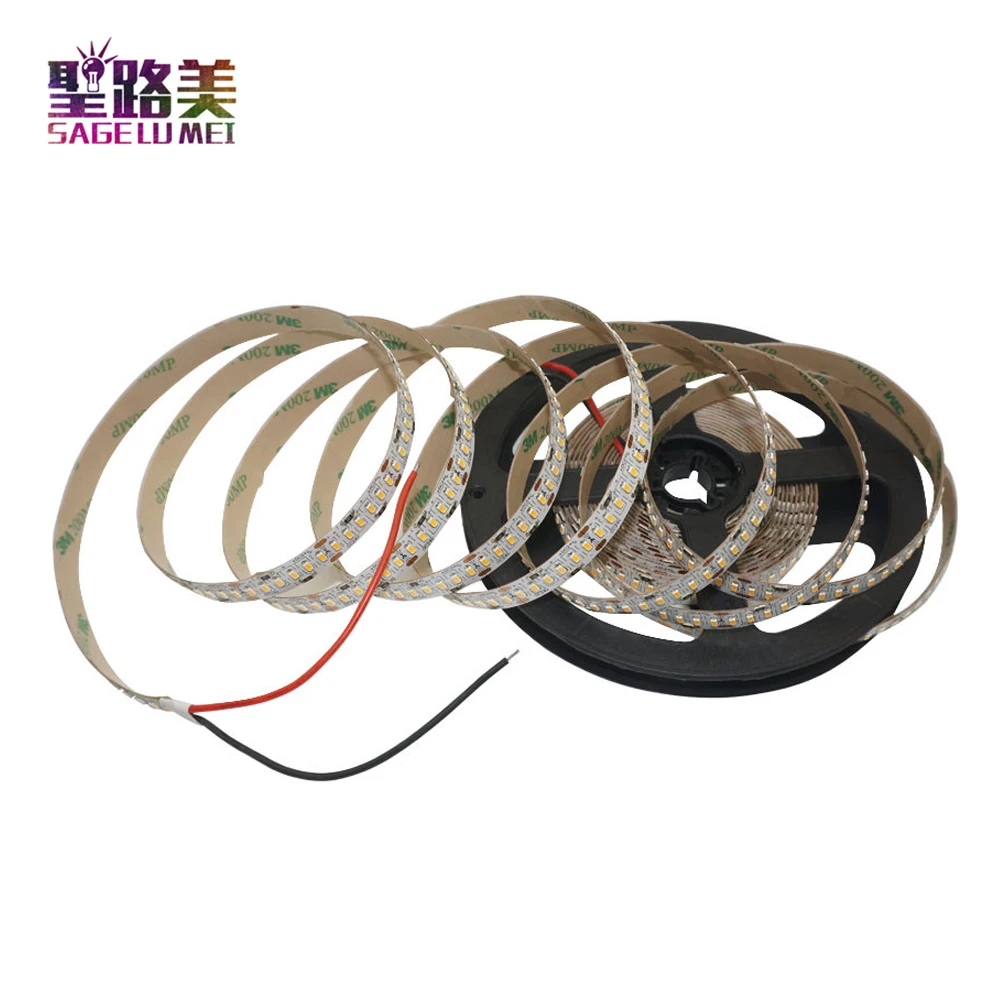 5 м/рулон DC24V 3014 SMD 240 светодиодный/m 1200 светодиодный s высокая яркость IP20