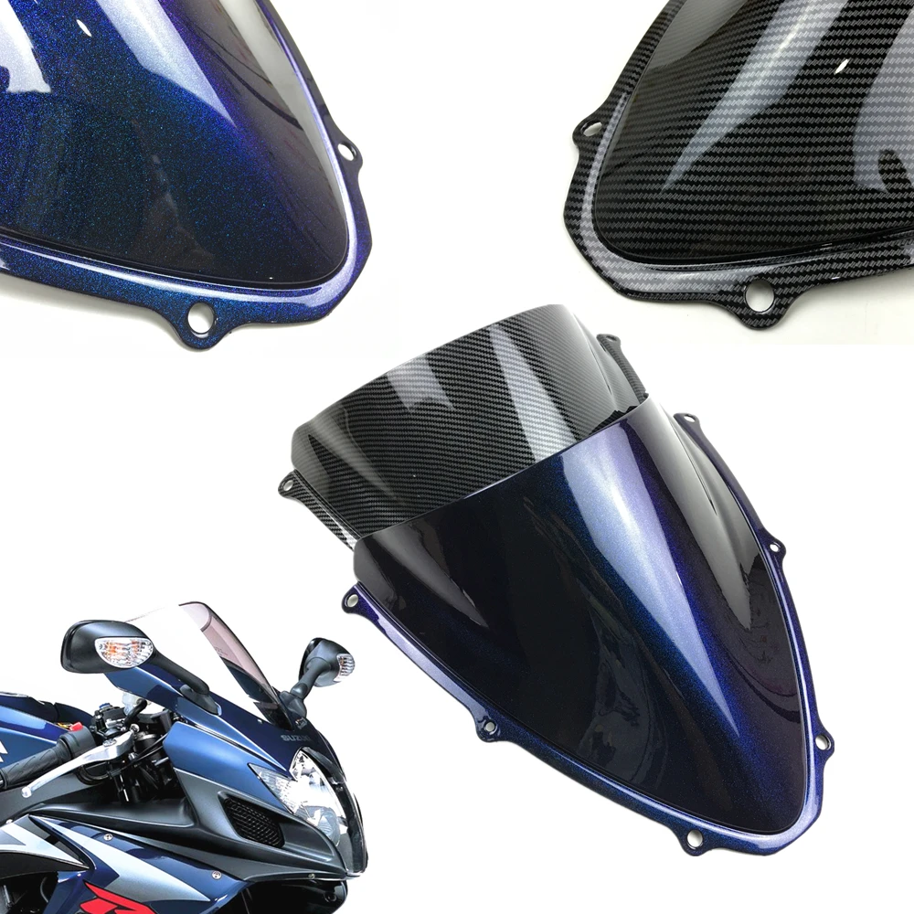 Блестящее углеродное ветровое стекло для мотоцикла Хамелеон Suzuki GSXR 600 750 R K6 2006 2007