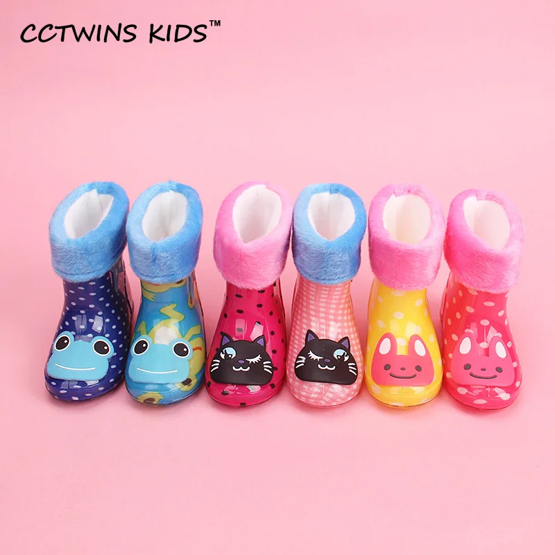 CCTWINS KIDS летняя водонепроницаемая обувь для детей синие непромокаемые сапоги из