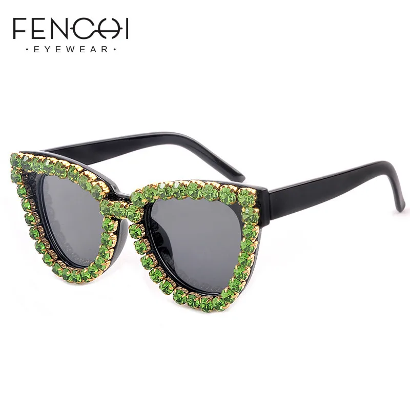 Женские и мужские винтажные солнцезащитные очки авокадо зеленые ретро кошачий