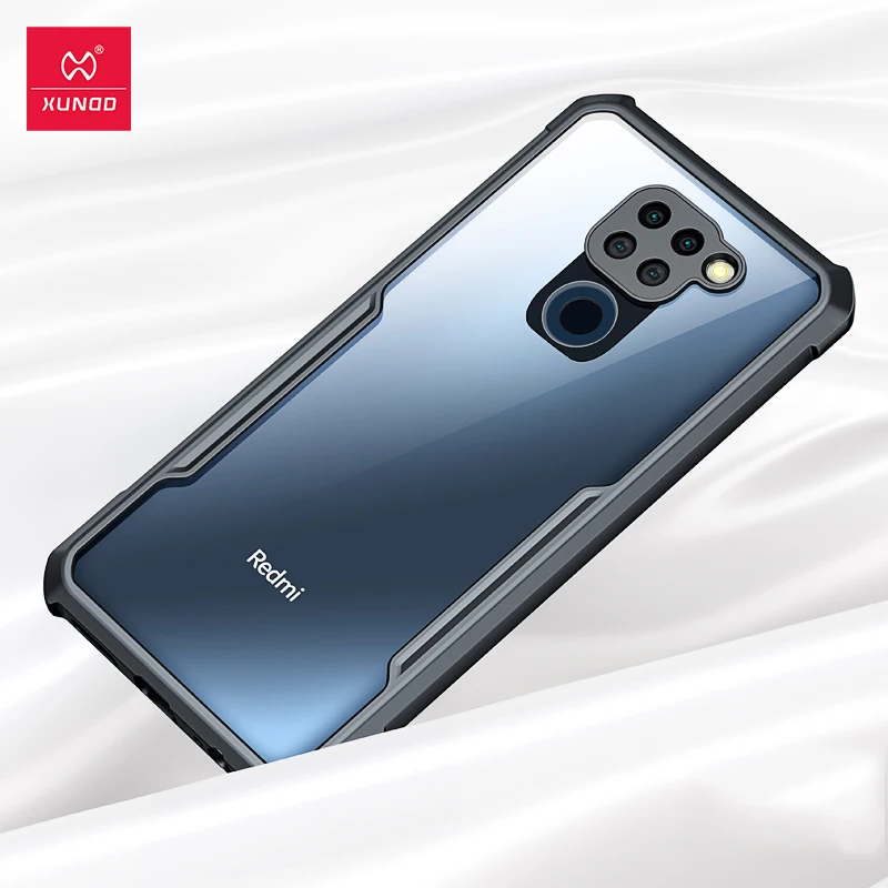 

For Redmi Note 9 Case чехол Xundd Shookproof Airbag Bumper Ring Holder Back Cover Transparent Shell for Redmi 10X 4G Case funda