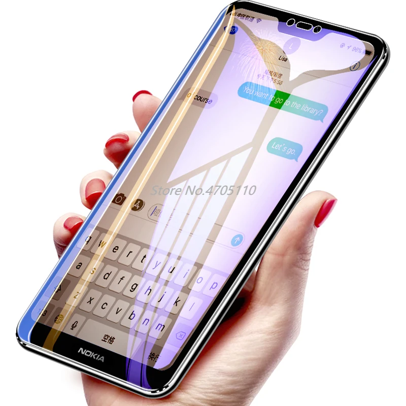 Изогнутое закаленное стекло 6D Защитная пленка для Nokia 7 1 3 5 2018 X6 6 Plus 9 8 6|Защитные