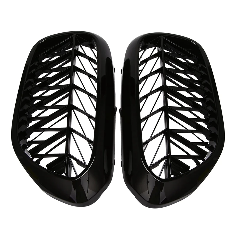 

Car Front Grille Kidney Grill Slat for BMW 5 Series G30 G31 G38 F90 M5 2018 2019 Gloss Black ABS Plastic car accessories