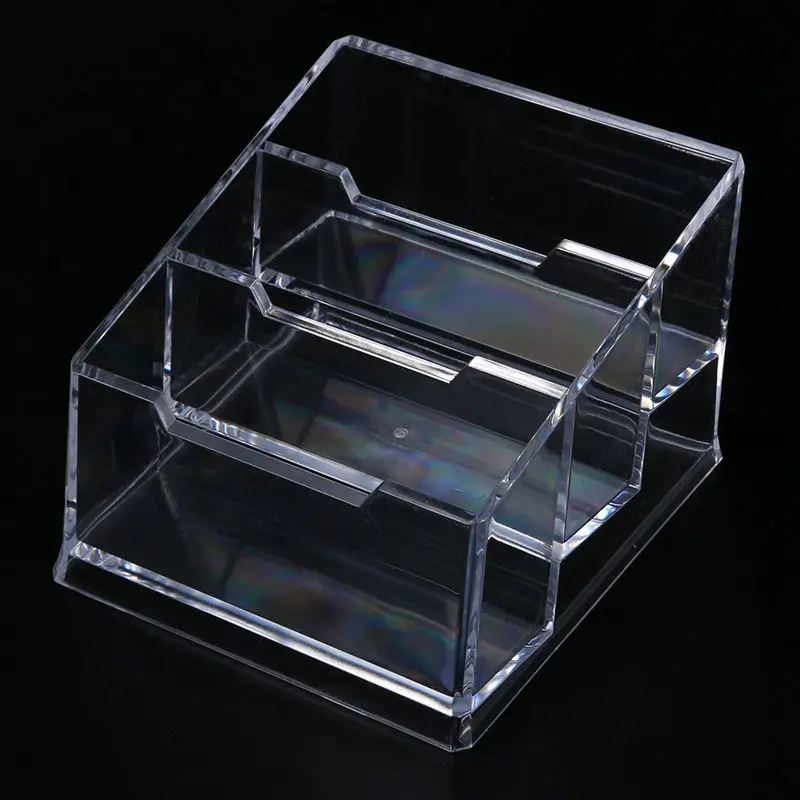 

Plastic 3-Tier Design Clear Business Card Stand Holder