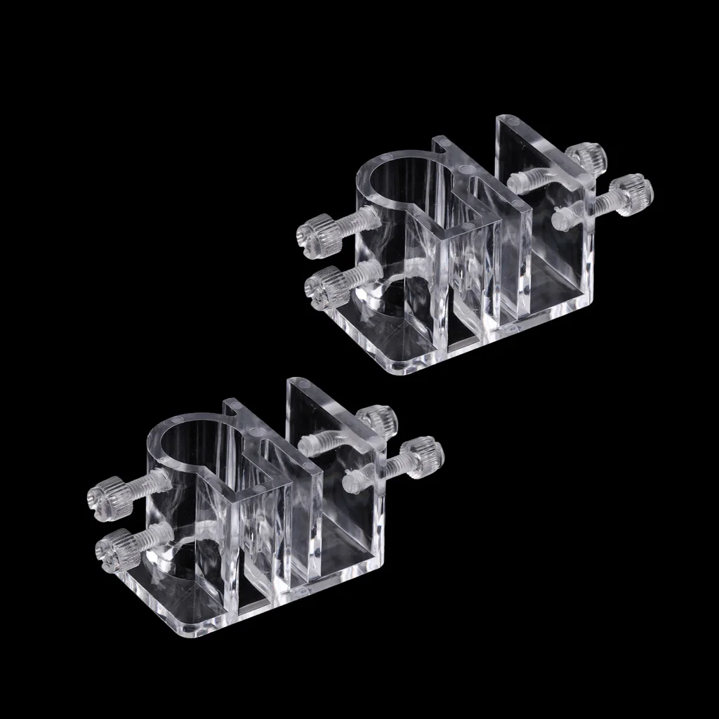 2 шт. аквариум 26 мм Диаметр водопроводная труба Фиксатор Зажим держатель акрил