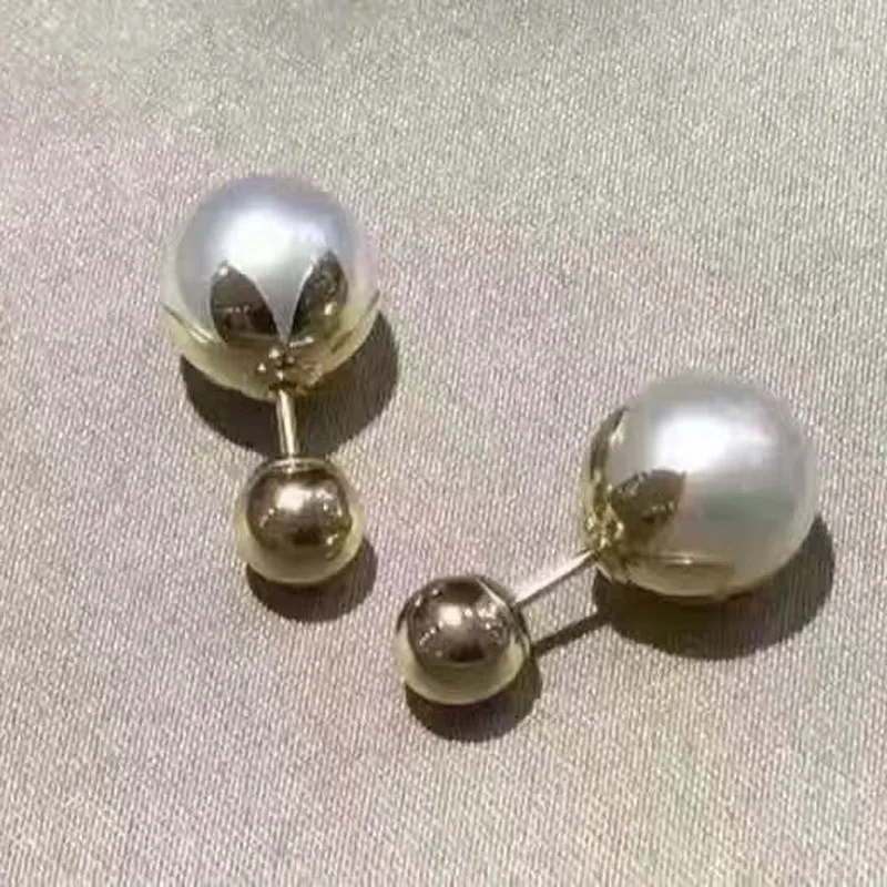 

Genuine 18K Yellow Gold Earrings Ear Hook Ear Line Earring Blank Bracket DIY For Women Earring Jewelry Accessories Bijoux