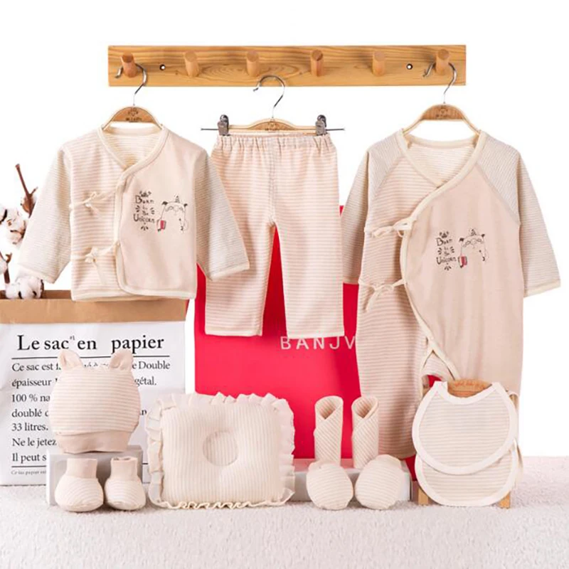 Baby Infant Clothes Suit Cotton Newborn Clothing set Girls Boys Shirt Pants Pillows sets | Детская одежда и обувь