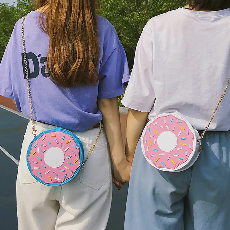 Милый персонализированный мини пончик уникальный дизайн сумка мессенджер через