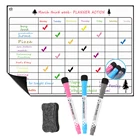 Магнитная доска для стирания для холодильника с 3 Маркерами, еженедельный планер, магнитная доска для планировщика, магнитная доска для холодильника