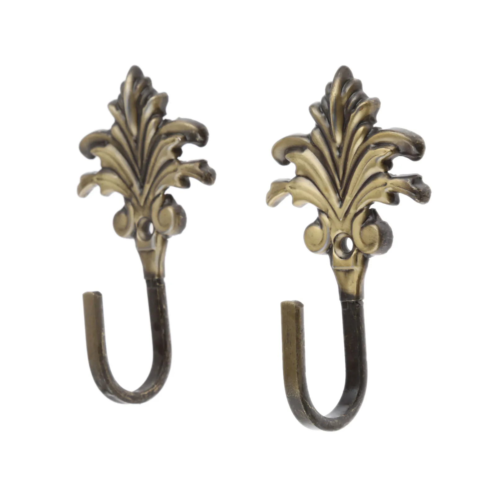 2 пары декоративных подхватов для штор из металла