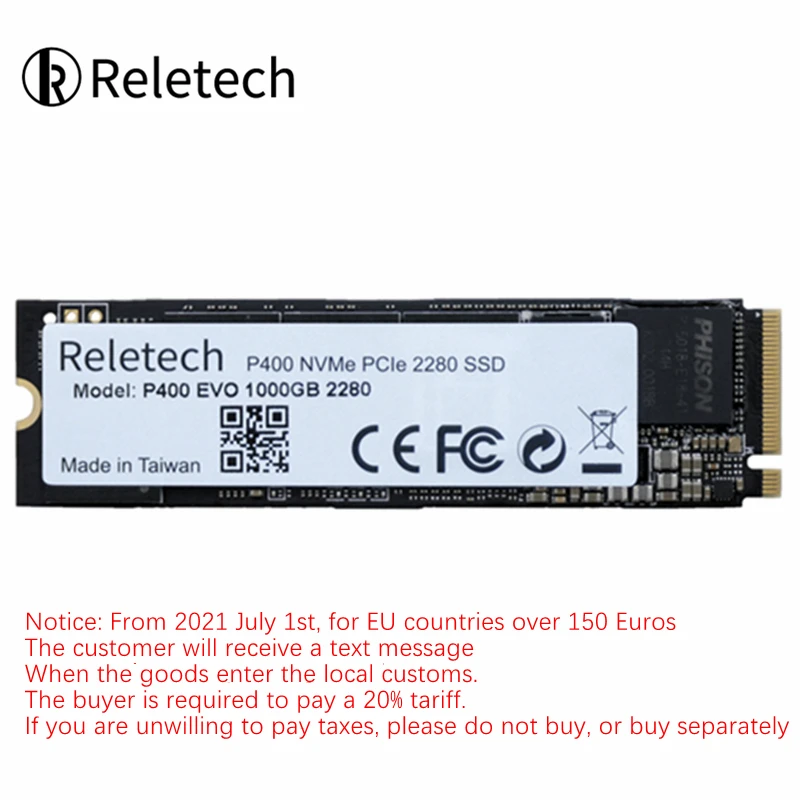 Reletech M.2 P400 EVO NVMe ssd PCIE 4 0 × 1 ТБ 2 2280 7000 МБ/с. NAND флэш накопитель супер Скорость
