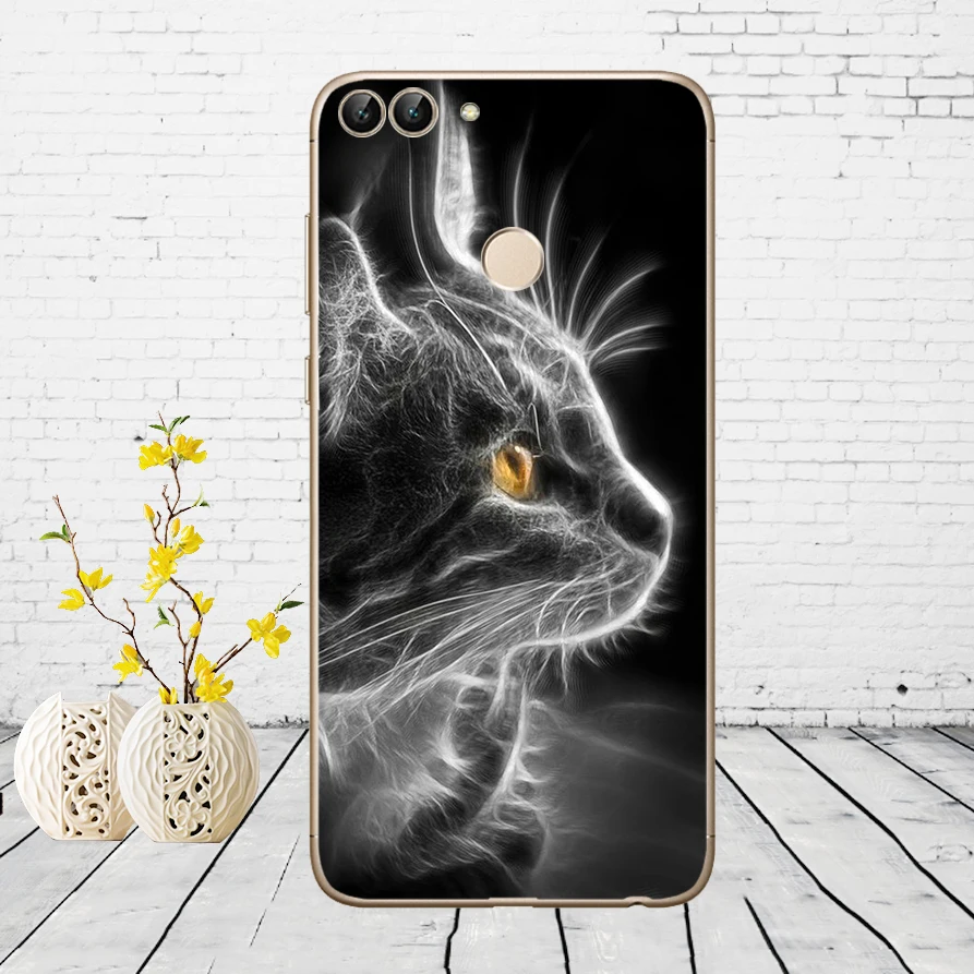 H43 Huawei P Smart Case TPU Мягкий силиконовый прозрачный чехол для телефона huawei P Smart Cover FIG-LX1 Enjoy 7S Чехол - Цвет: H43