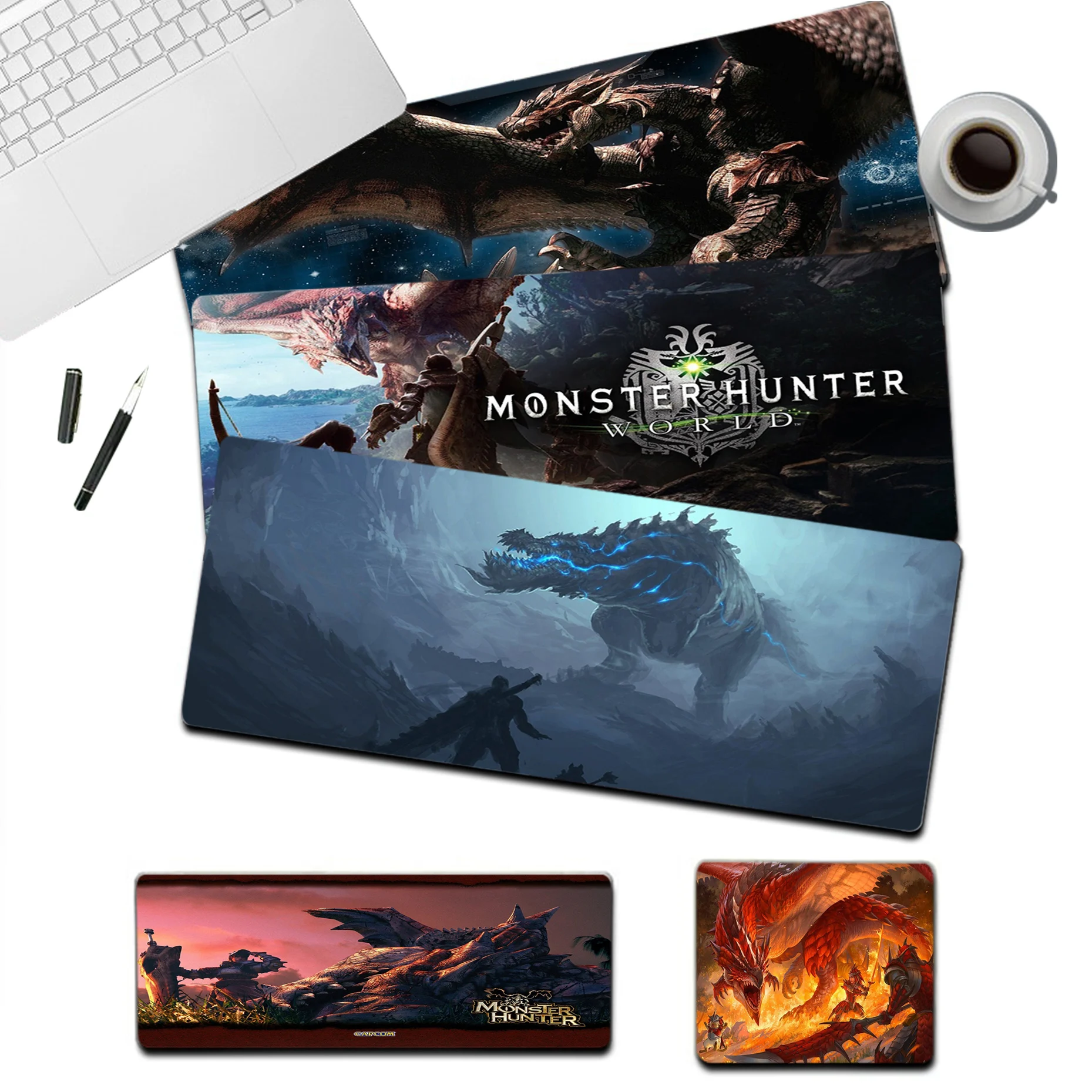 

MaiYaCa monster hunter New Designs Natural Rubber Gaming mousepad Desk Mat Size for CSGO Game Player Desktop PC Computer Laptop