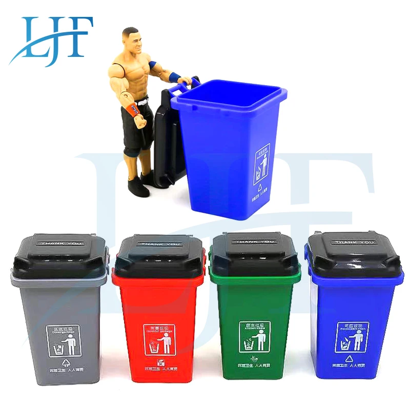 LJF Моделирование Мини мусорное ведро игрушка Мусоровоз банок Curbside мусорная