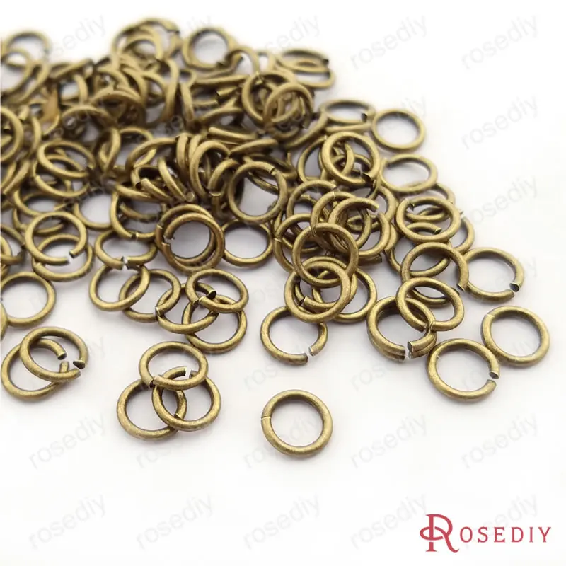 Antique Bronze T12973) 3 мм 4 мм 5 мм 6 мм 7 мм 8 мм 10 мм 12 мм 14 мм 16 мм 20 мм круглые железные кольца с одной петлей Diy фурнитура - Цвет: Antique Bronze