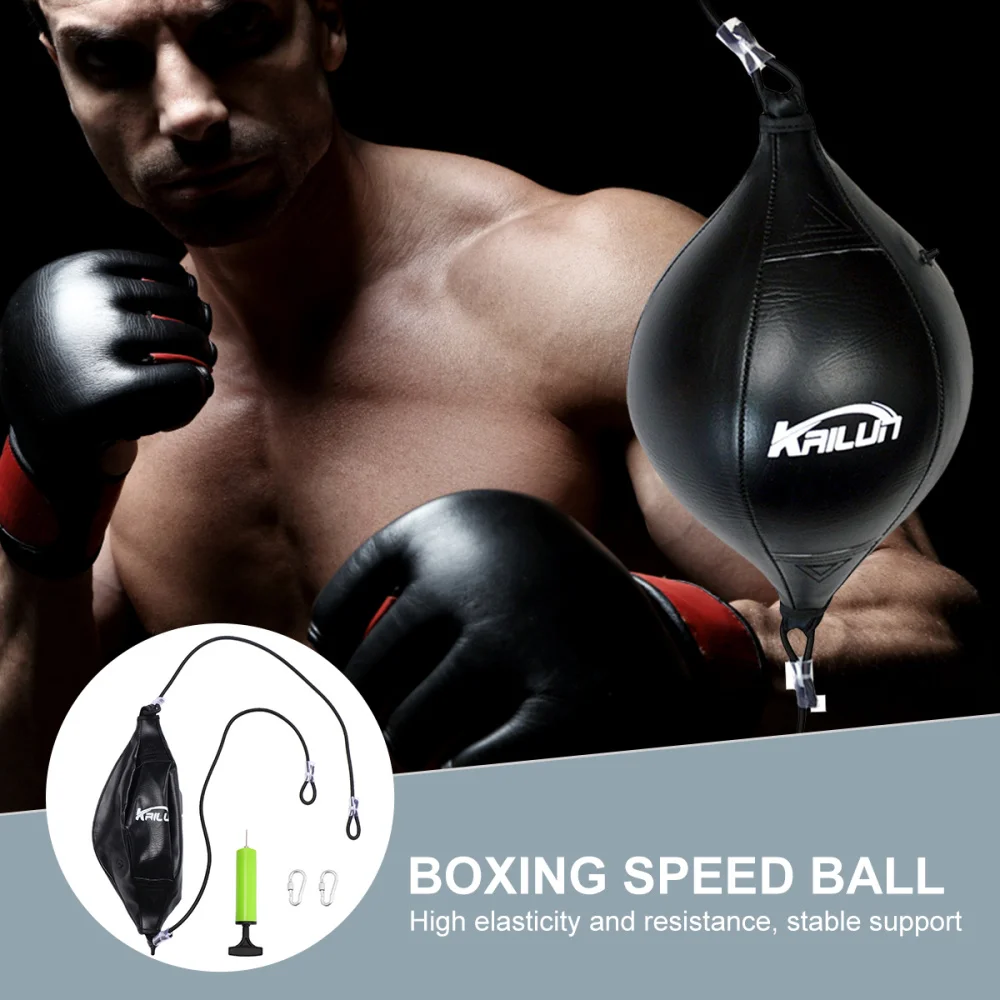 

1 Set Elastic Training Professional Hanging Boxing Durable Boxing for Workout Exercise Agility Training (Black Re