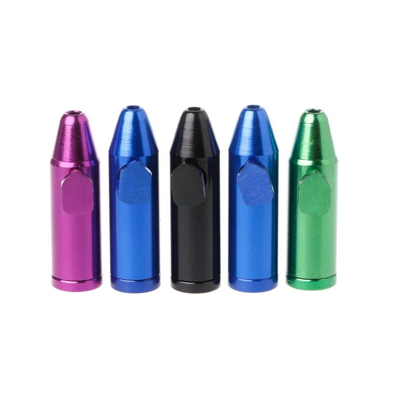 

1pc Metal Aluminum Snorter Sniffer Snuff Snorter Powder Bullet Dispenser Boxes