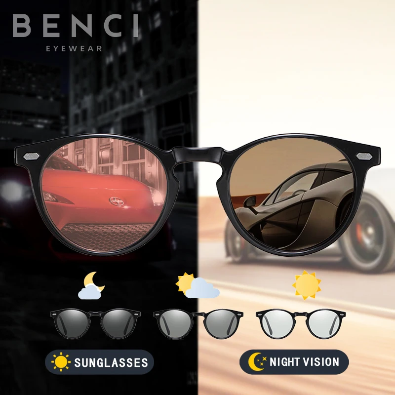 День Ночное видение фотохромные очки Хамелеон поляризационные женские Glasse весь