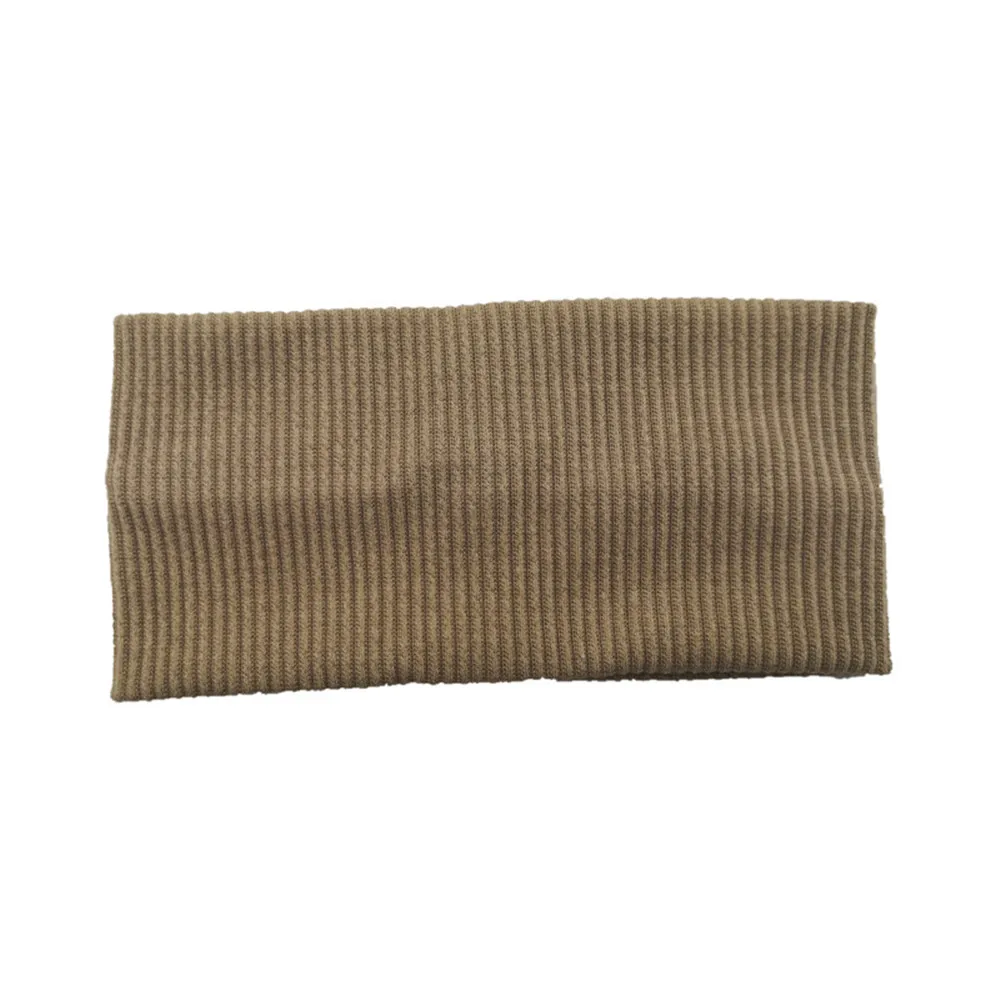 Женский широкий вязаный головной убор 9 см однотонный простой Джокер эластичный