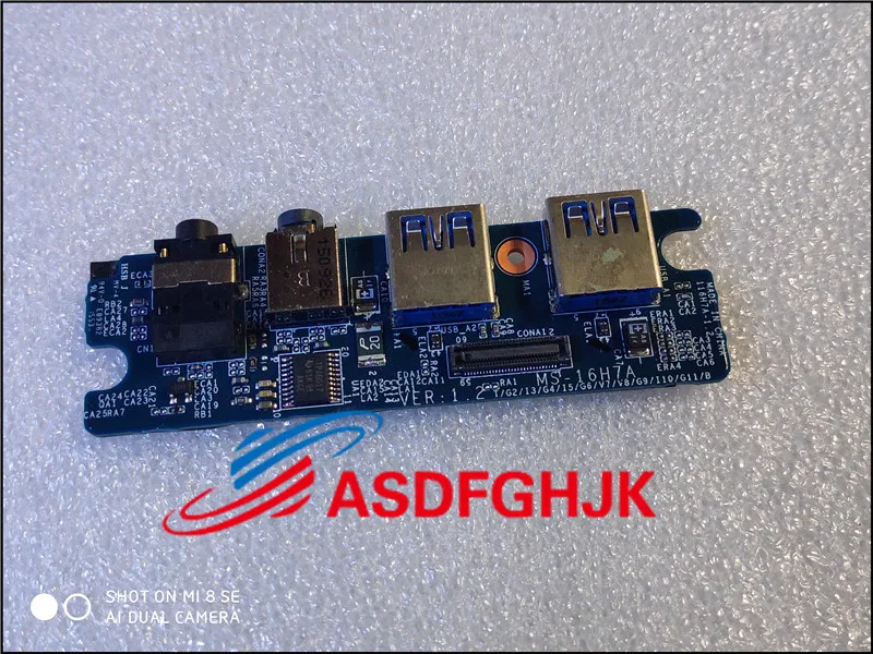 Для MSI GS60 ноутбук USB аудио Плата MS 16H7 16H7A REV1.2|Комплектующие для ремонта ноутбуков| |