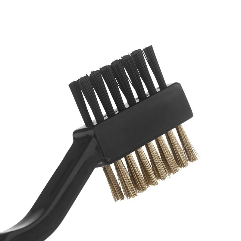Quality Dual Bristles Golf Club Brush Cleaner Ball 2 Way Cleaning Clip Groove Lightweight Portable | Спорт и развлечения