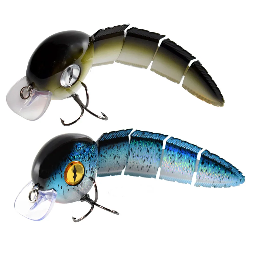 

152MM 42.6G Hard Custom Sinking Multi Jointed Crankbait Tadpole Fishing Lure Life Like Swim Action For Bass Trout In Fresh water