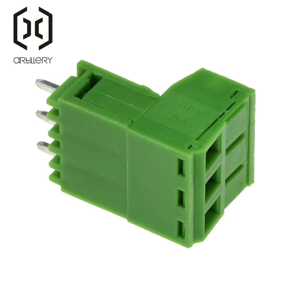 10 компл. 3Pin PCB Электрическая универсальная вилка под прямым углом 300 В 10A 5,08 мм шаг разъем винтовой Терминал контактный блок и разъем