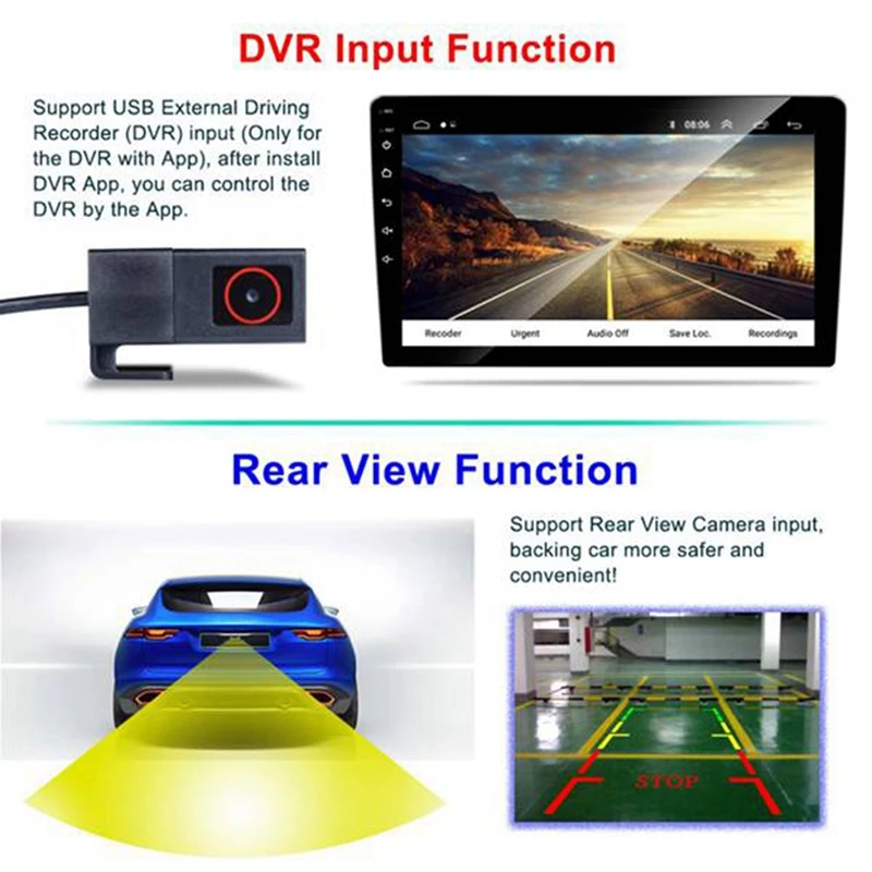 

2 Din Car Radio 10.1 Inch HD Car MP5 Multimedia Player Android 10.0 Car Radio GPS Navigation Wifi Bluetooth