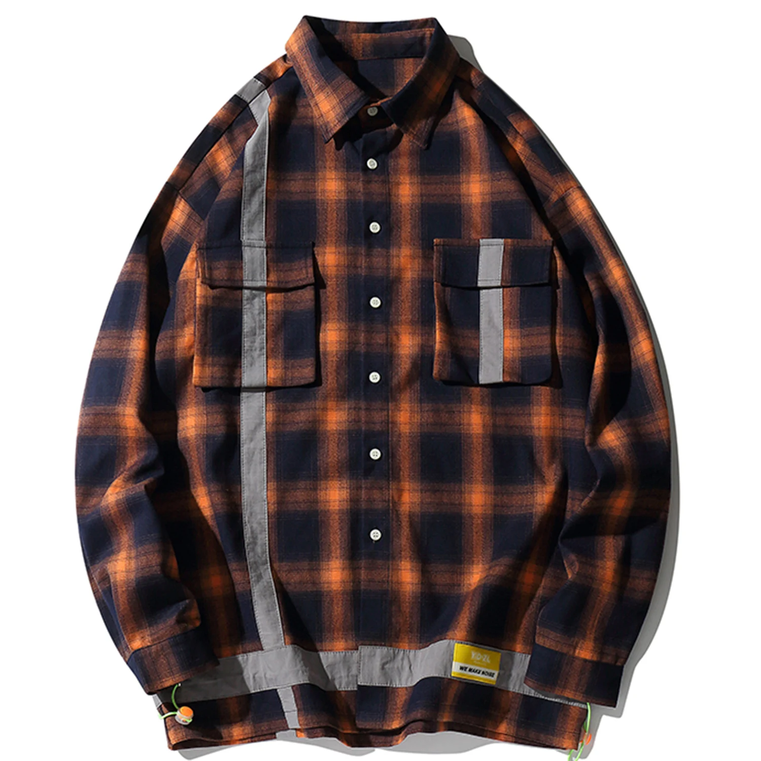 Мужская рубашка в клетку с рисунком воздушных шаров для мальчиков Модная уличная