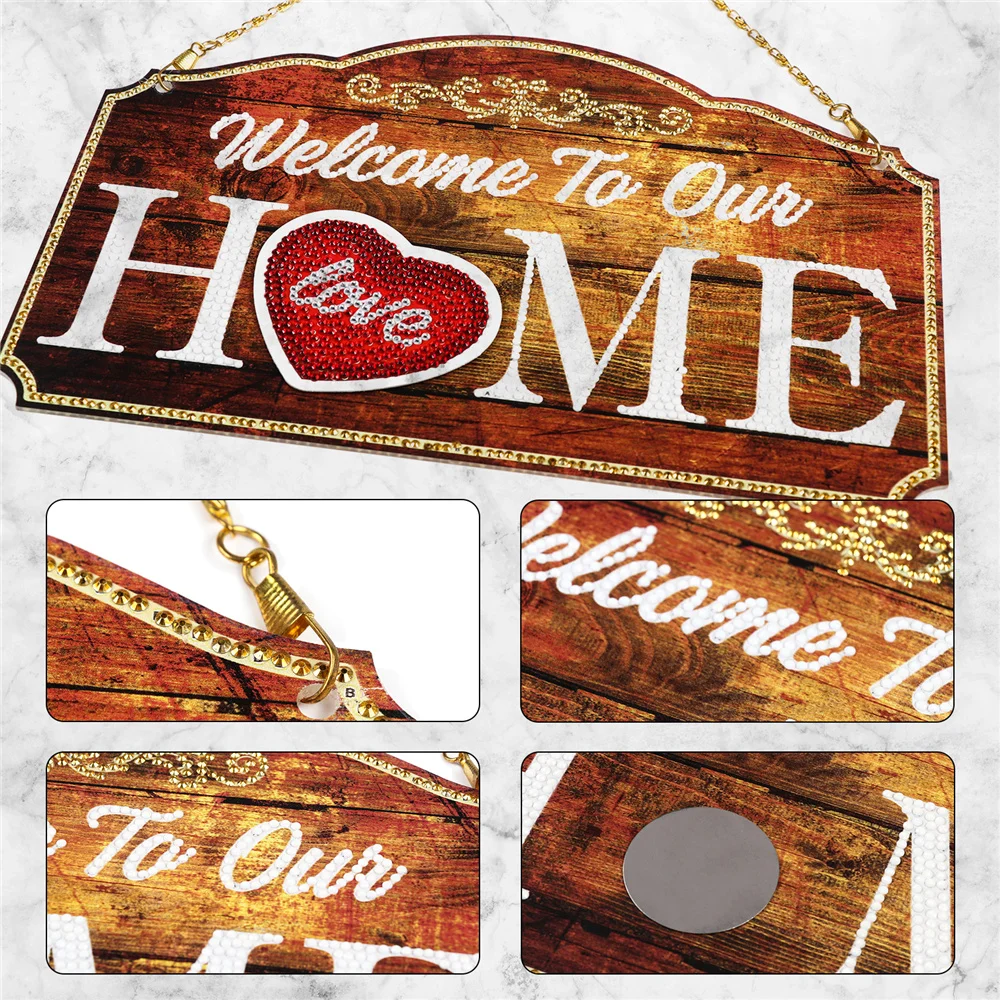 Железный лист алмазная живопись украшение для дверей и окон картина с магнитными