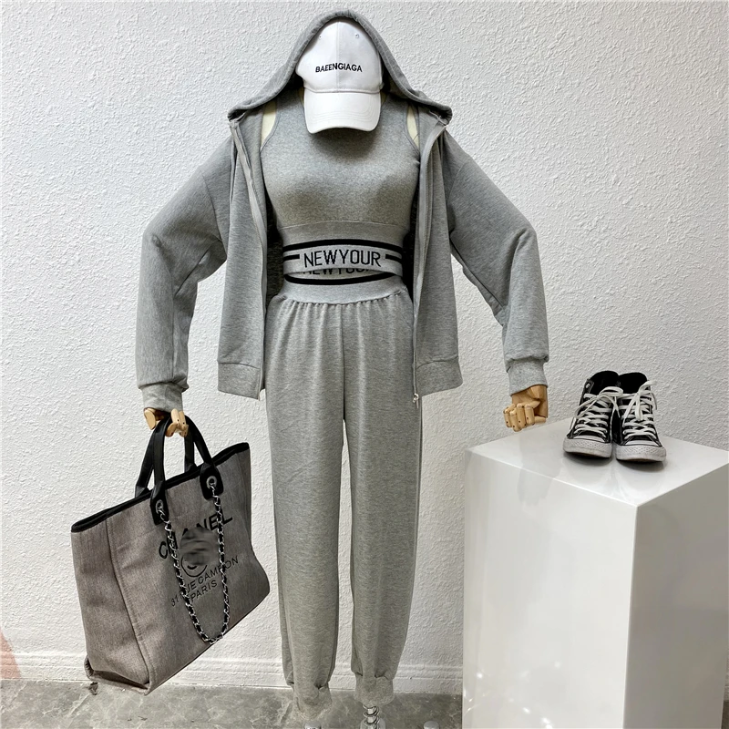 2021 весенний женский Повседневный Спортивный костюм для фитнеса комплект из