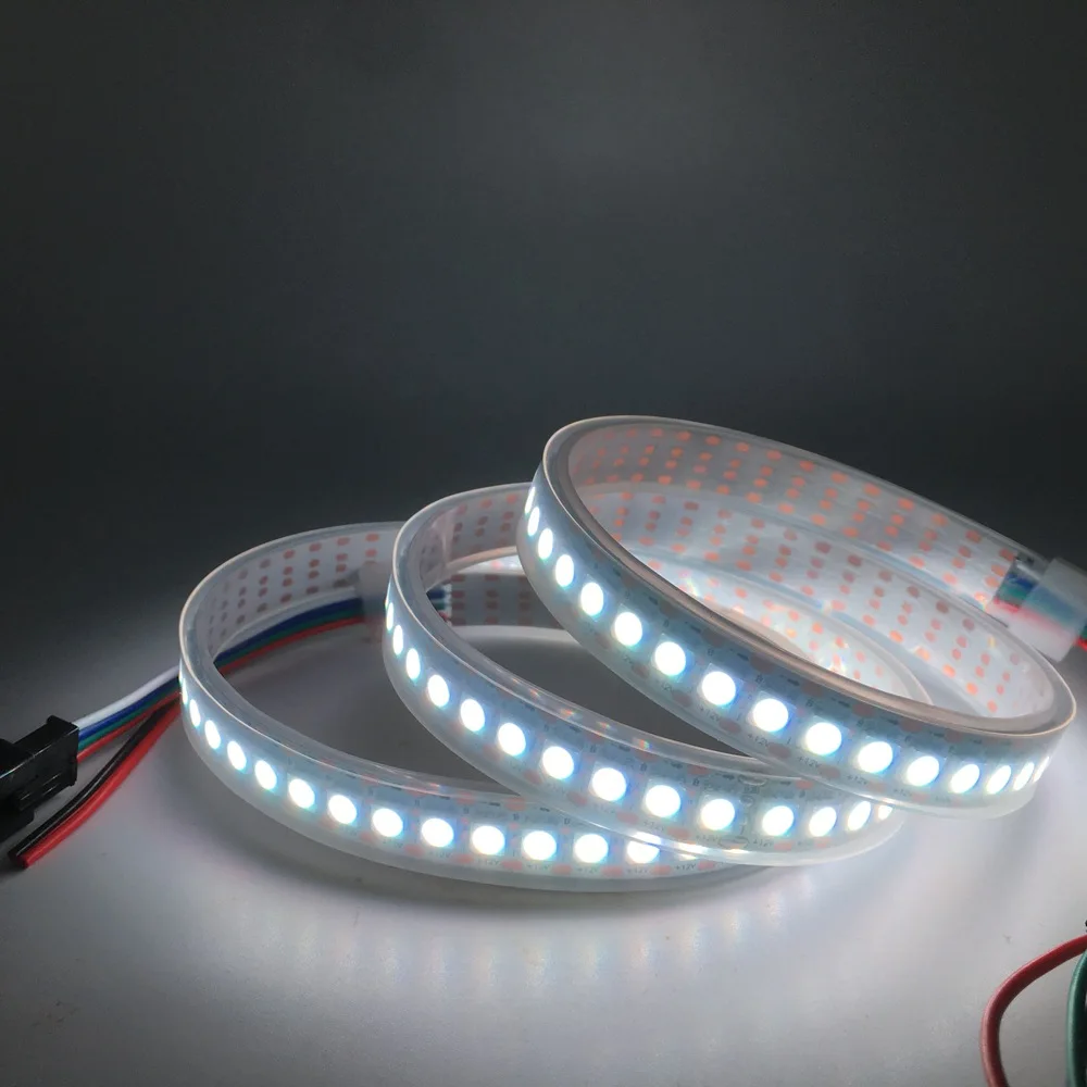WS2815 DC12V(WS2812B/WS2813) RGB светодиодный Пиксели полосы светильник Individueel Addressable светодиодный двойной пульт дистанционного управления и 30/60/144 Пиксели/светодиодный s/m 1~ 5 м