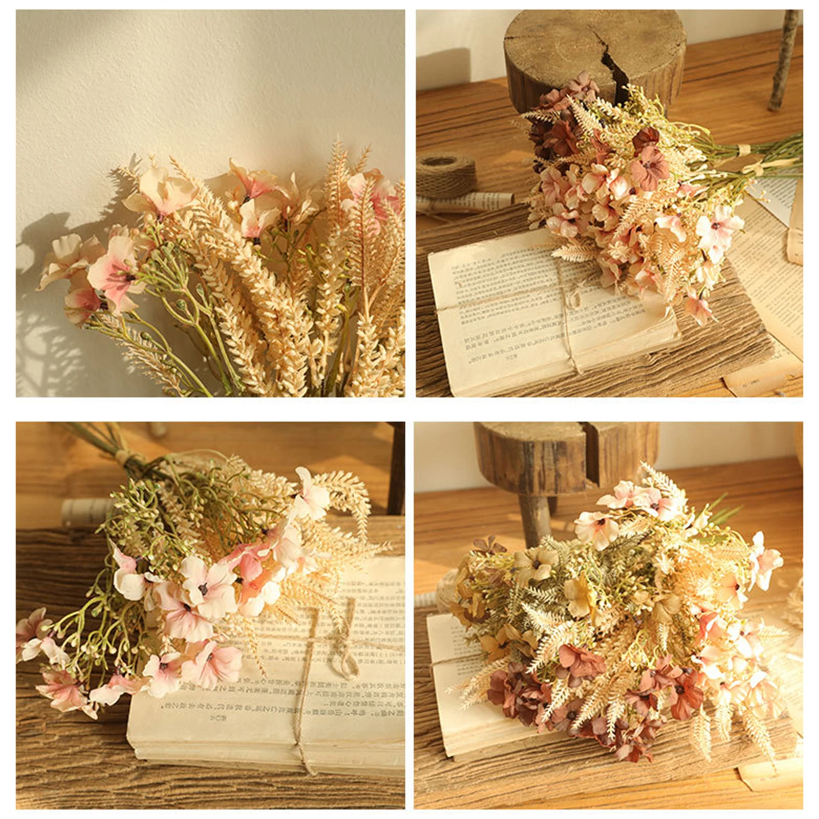 Реалистичная имитация натуральных пластиковых цветов букет сухих искусственное