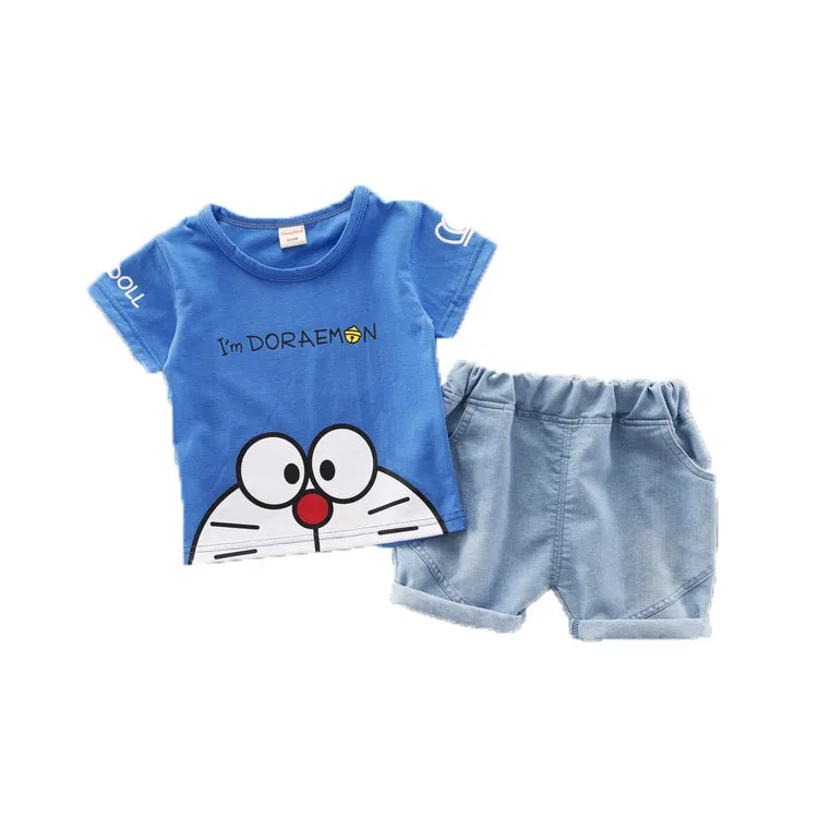 Комплекты одежды с героями мультфильмов для детей ясельного возраста летний