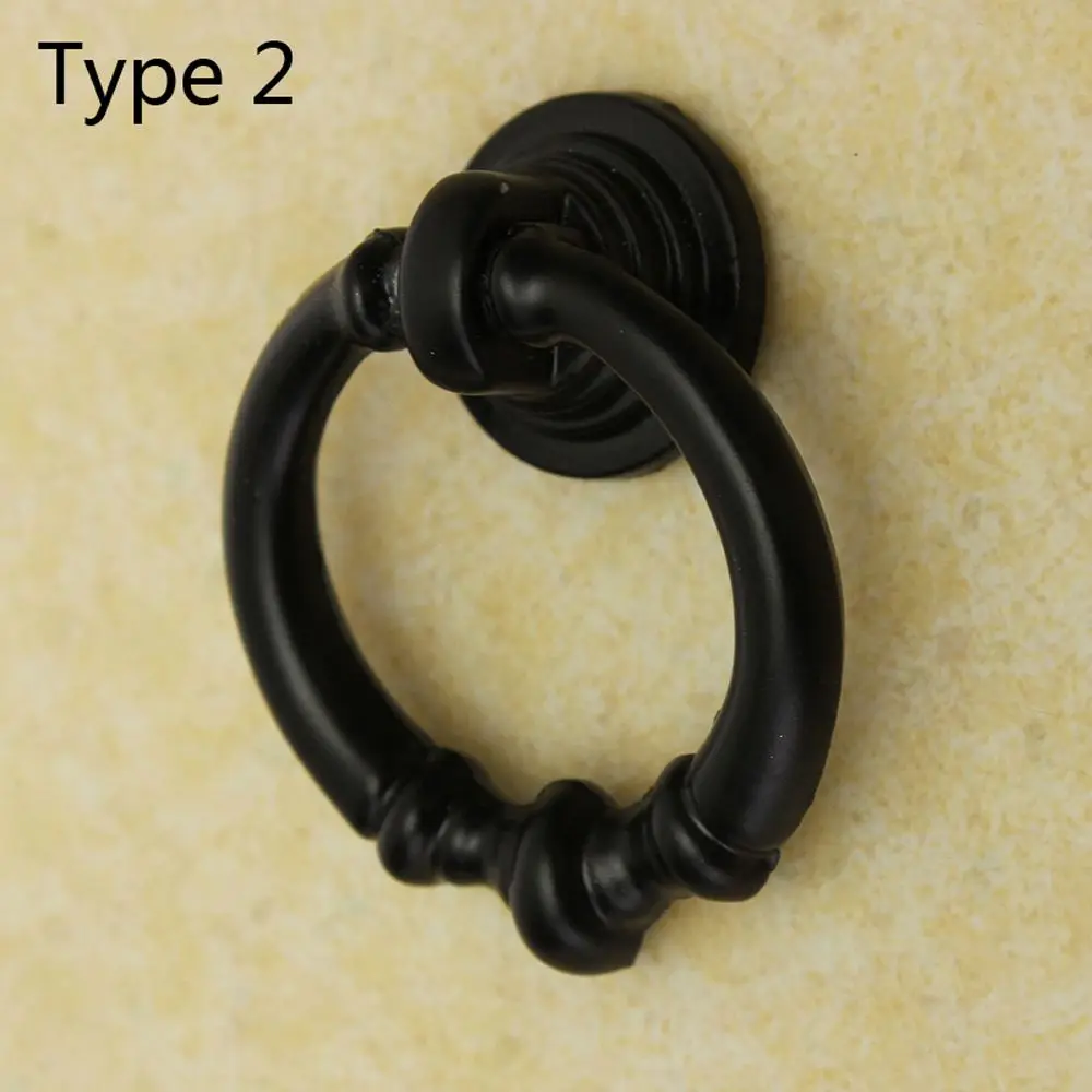 Винтажный круглые ручки для шкафа На ящики с одним отверстием дверной ящик