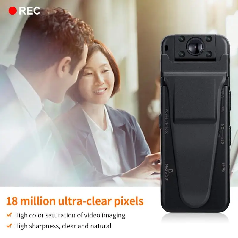 HD 1080P Mini Camera Wearable Digital Body Camera Z7 Mini DVR Small DV Camcorder Motion Detection Loop Recording Video