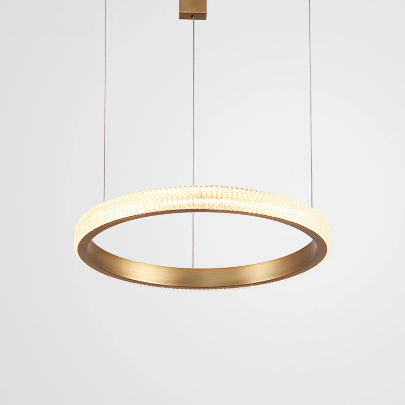 Современная светодиодная люстра лампа для спальни алюминиевый Золотой