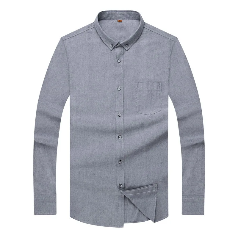 Мужская Облегающая рубашка с длинным рукавом 4 цвета|Повседневные рубашки| |