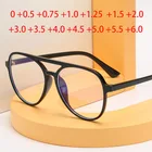 Очки для чтения кошачий глаз женские пресбиопические очки для мужчин оверсайз с защитой от излучения очки с диоптриями + 1,0 1,5 2,0 2,5 3,0 3,5