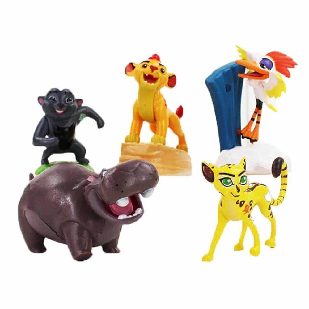 5Pcs/Set Disney Figure Toys The Lion Guard King Simba Bunga Beshte Fuli Ono Model Dolls Gift for Kids